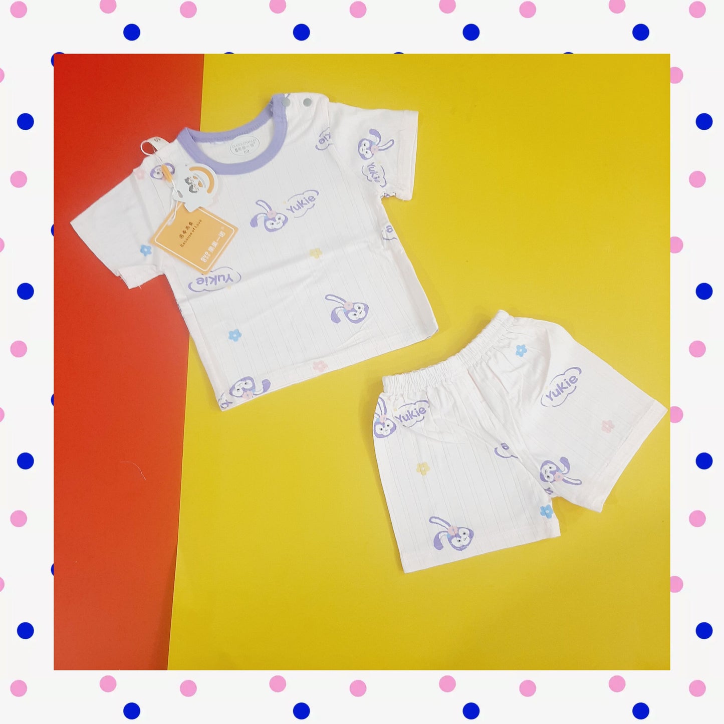 Imported Baba Shirt Shorts Purple Yukie