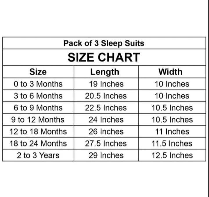 Pack Of 3 Sleep Suit Red