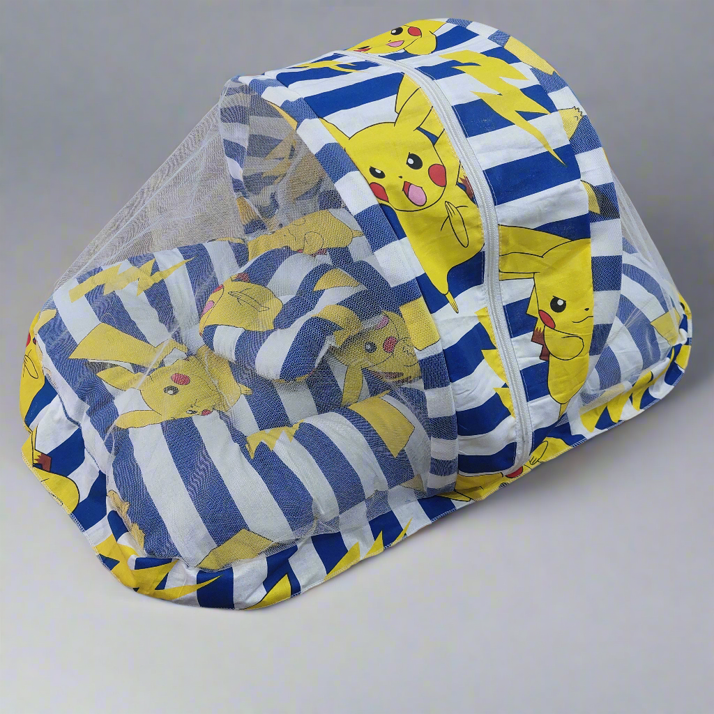 Mosquito Net white blue lining pokemon