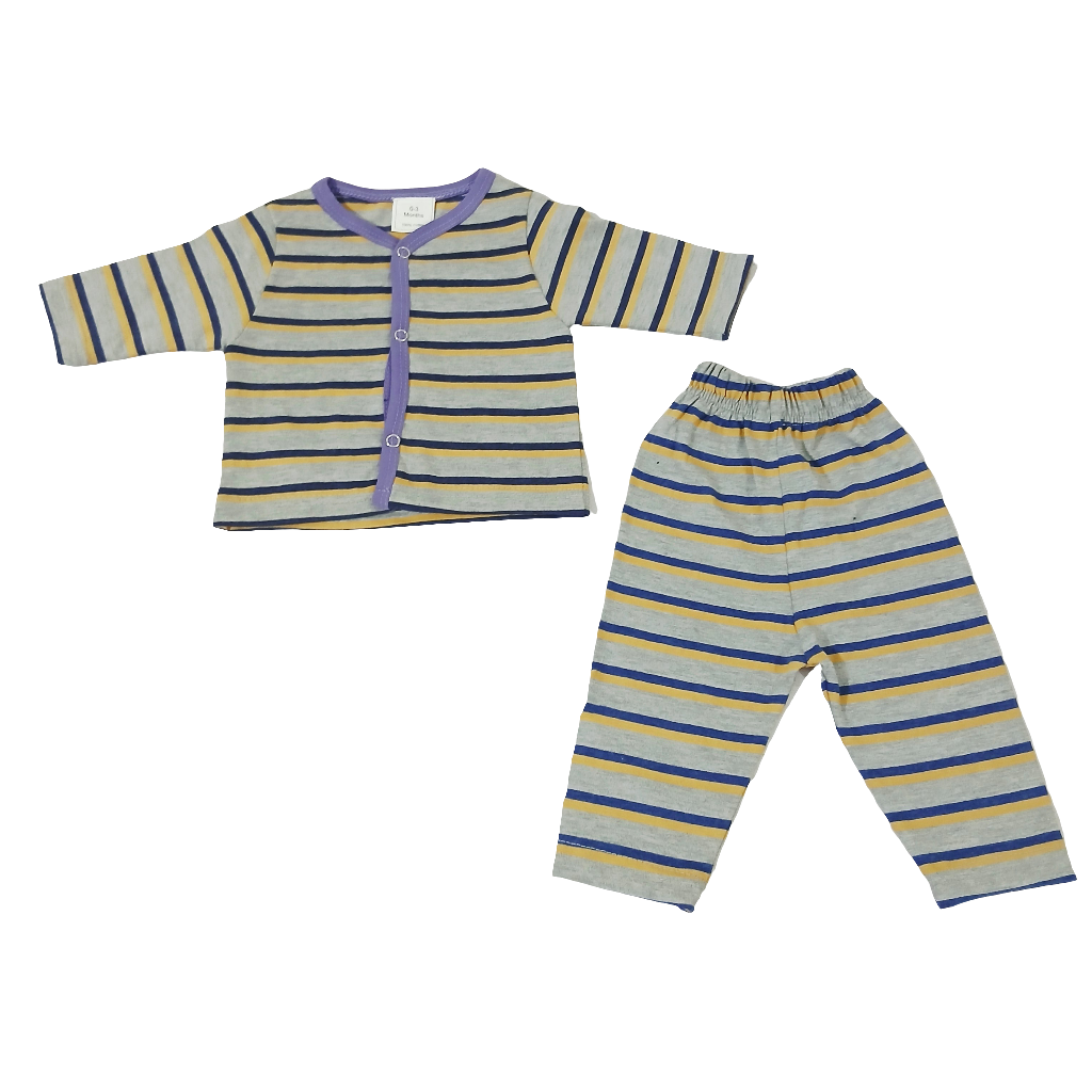Night Suit purple yellow Grey lining