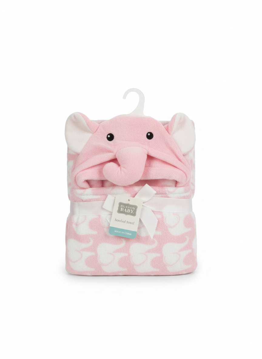 Hudson Blanket Shawl pink Elephant