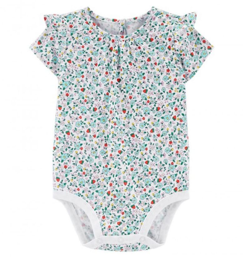 Imported Baby Body Suit Flower