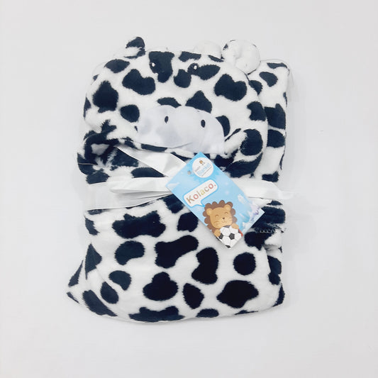 Blanket Shawl Black Cow