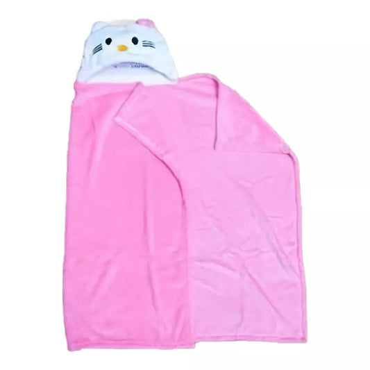 Blanket Shawl Light Pink Kitty