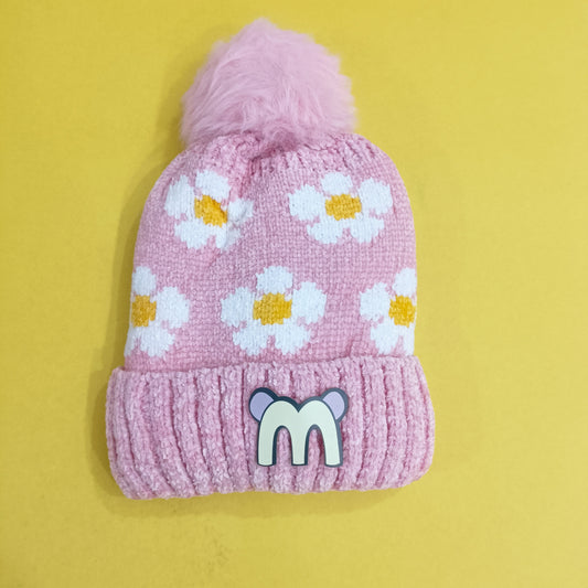 Imported Woolen Cap Flowers