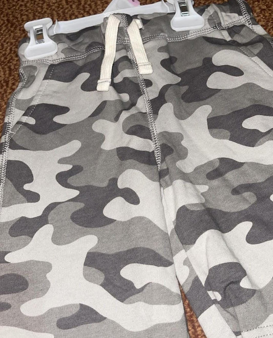 Imported Baba Shorts Grey Army Print 1