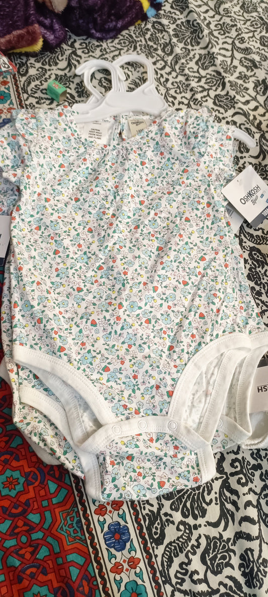 Imported Baby Body Suit Flower