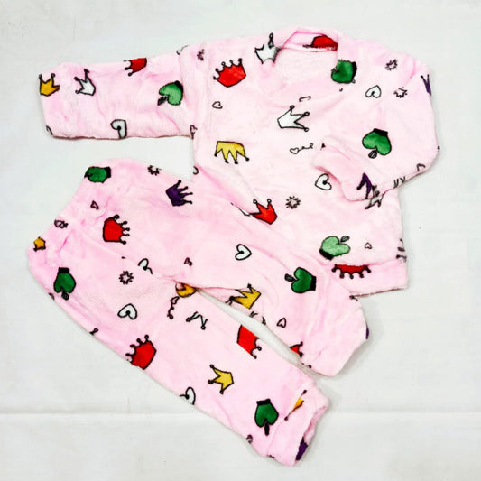 Baby Suits For Winters Pink Crown