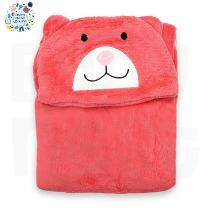 Blanket Shawl pink bear