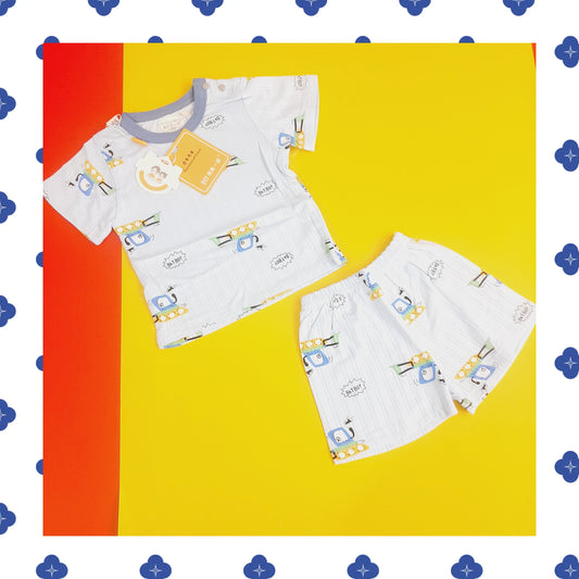 Imported Baba Shirt Shorts Blue Bat Boy