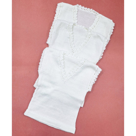 Pack of 3 Baby Vest White woolen