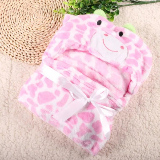 Blanket Shawl Pink Cow