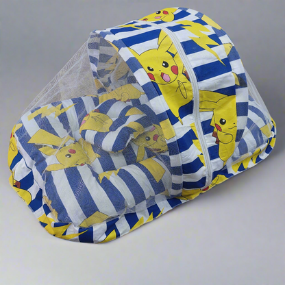 Mosquito Net white blue lining pokemon