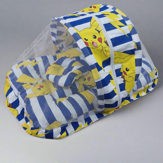 Mosquito Net white blue lining pokemon