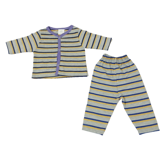 Night Suit purple yellow Grey lining