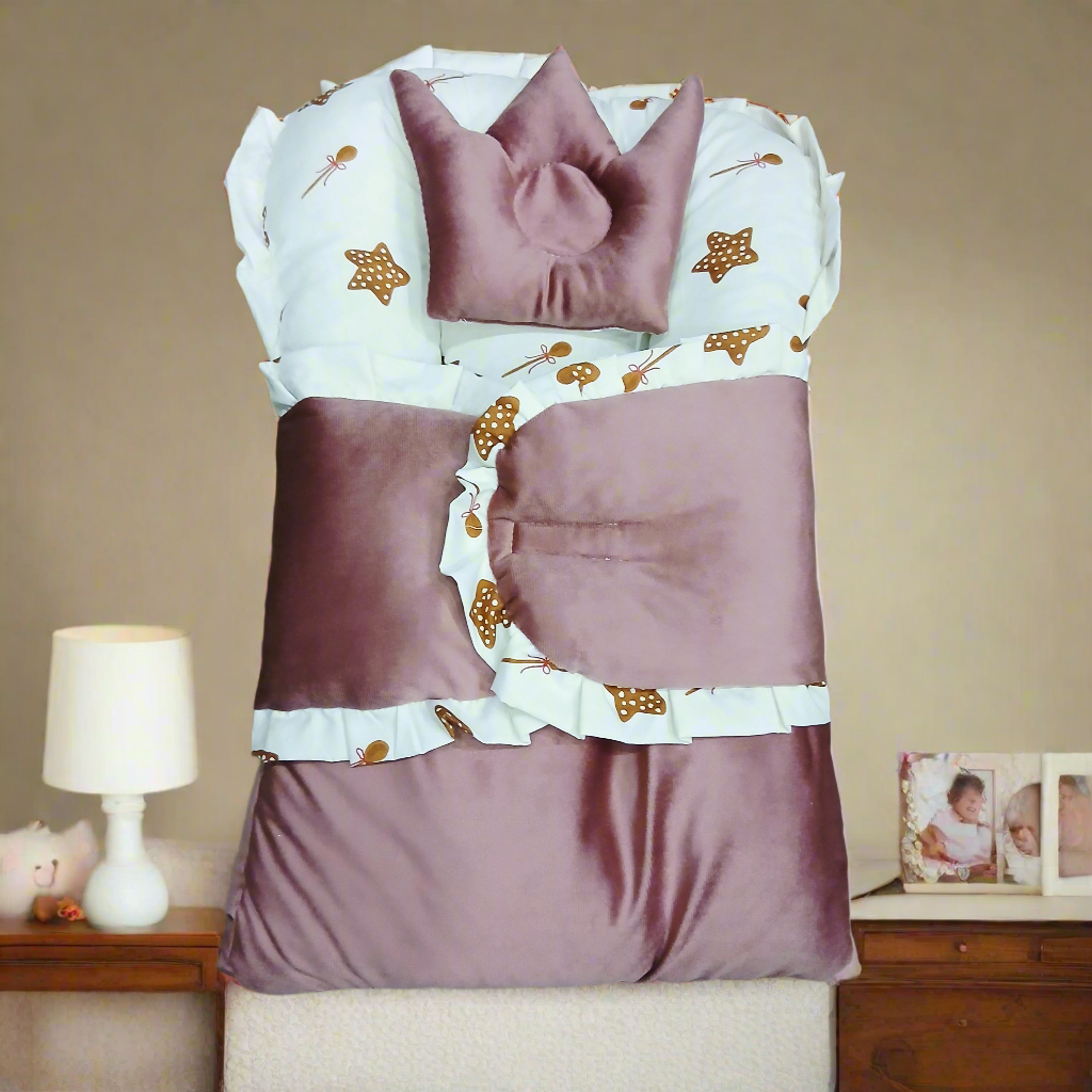 Velvet Carry Nest With Pillow frill 12-9