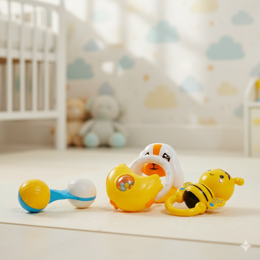 4 Pieces Rattle Set