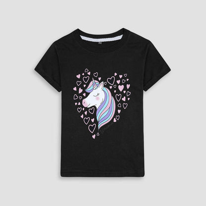 Unicorn summer Tee black