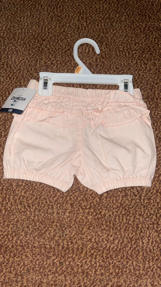 Imported Baby Shorts Baby Pink