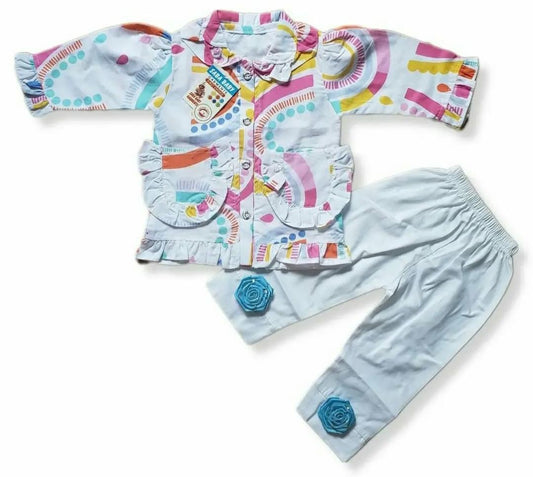 Baby shirt trouser white
