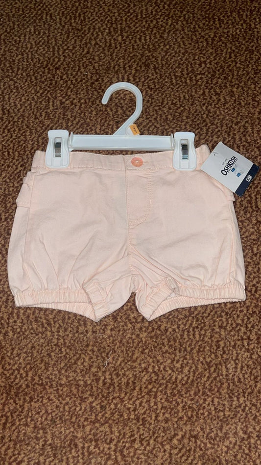 Imported Baby Shorts Baby Pink