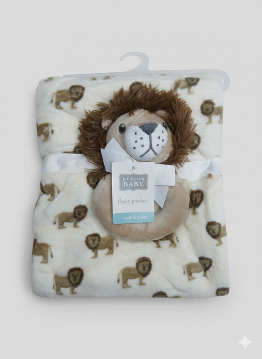 Emporio Blanket With stuff Toy lion