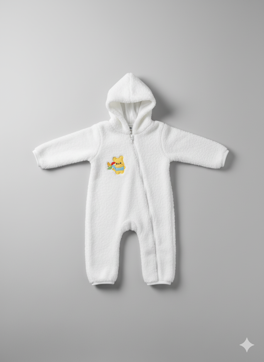 Warm & cozy Baby Romper fur