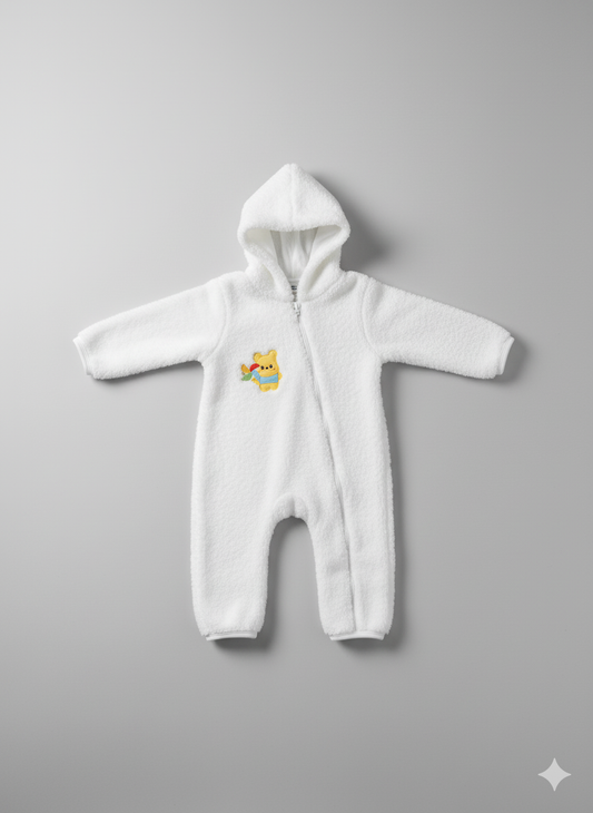 Warm & cozy Baby Romper fur