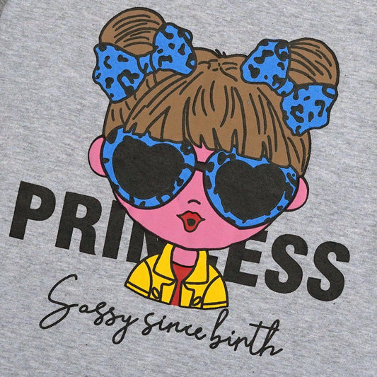 Princess summer Tee grey
