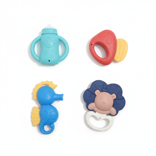 4 Pieces Rattle Set