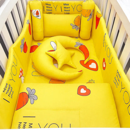 8 Pieces Cot Set yellow Rabbit