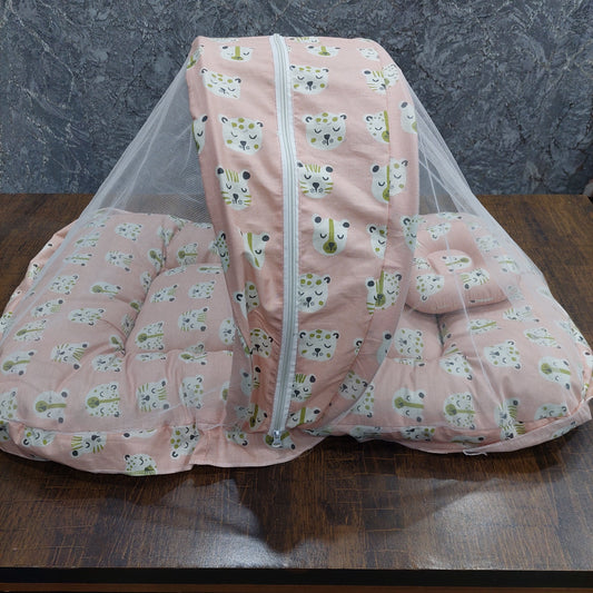 Mosquito Net peach tiger face