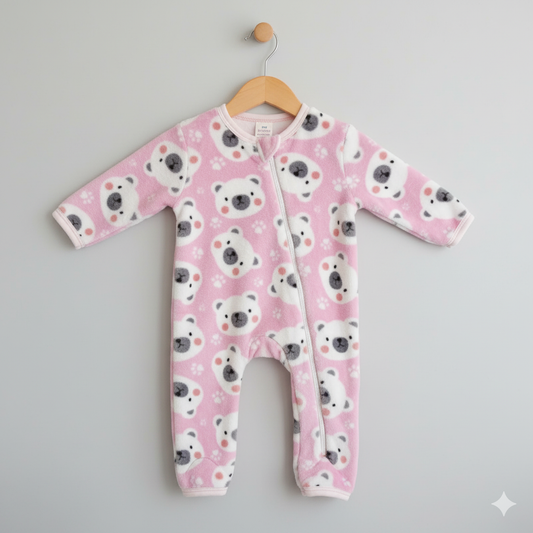 Baby Romper For Winter pink bear vol 30-9