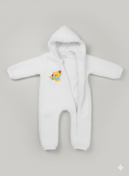 Warm & cozy Baby Romper fur