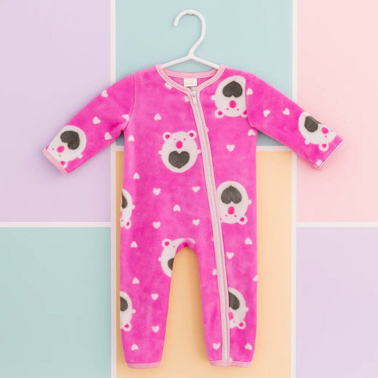 Baby Romper For Winter pink bear hearts vol 17-9