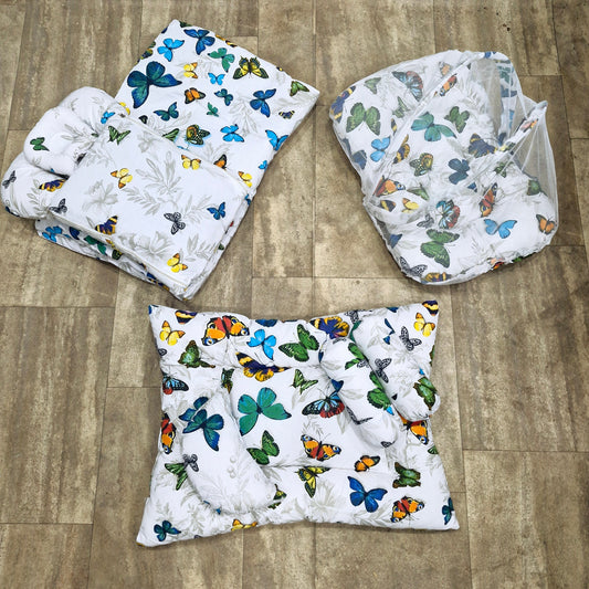 8 Pieces Baby Bedding Multi Color Butterflies VOL-21-8