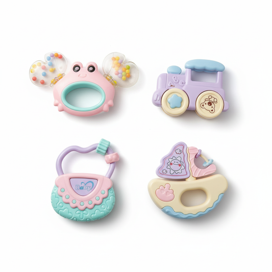 4 Pieces Rattle Set